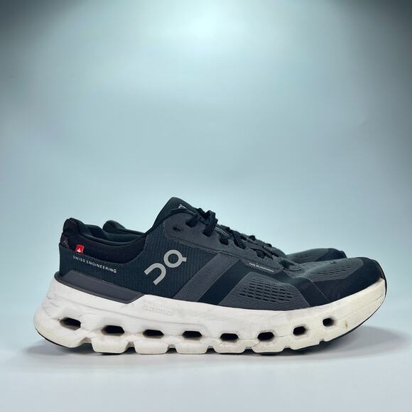 On Shoes - On Cloudrunner 2 Black White Lightweight Running Shoes 3WE10130264 Womens Size 8